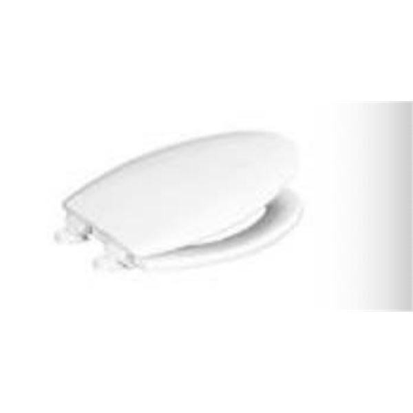 Centoco Elongated Toilet Seat, White, 47cm x 36cm