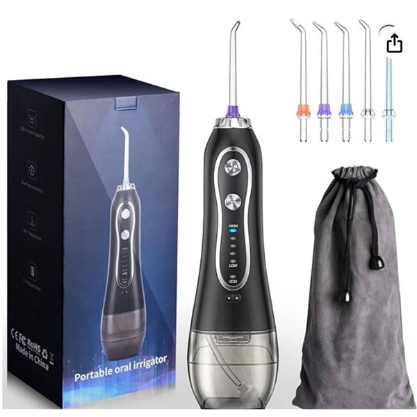 Portable Oral Irrigator With Cordless Design and 300ml Water Capacity