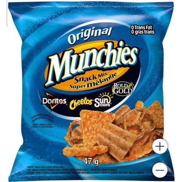 Frito-Lay Munchies Snack Mix, Single Serve Size, 40-47 g Each