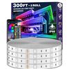Image 1 : AILBTON 300ft/90m Outdoor LED Strip Lights Waterproof with self-Adhesive Back,IP68 Outside Led Light