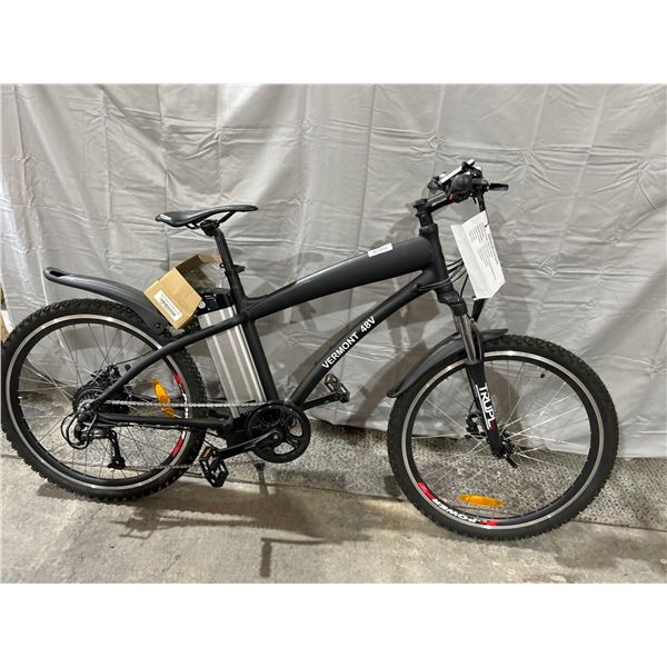 Vermont 48V Electric Mountain Bike with Shimano Components   -NEW Floor Model includes Battery & Cha