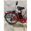 Image 8 : Paris Step Thru E-Bike with 26×1.75 Tires and Rear Rack  -NEW Floor Model includes Battery & Charger