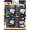 Image 2 : Halo 4-Inch 5-Color and Lumen Selectable Slim Canless LED Downlight Lot of 4
