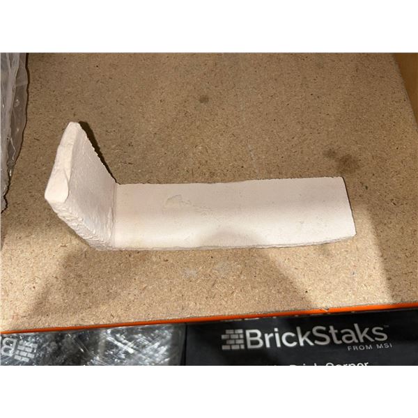 Lot of BrickStaks Thin Brick Corner Pieces for Masonry or Construction Projects