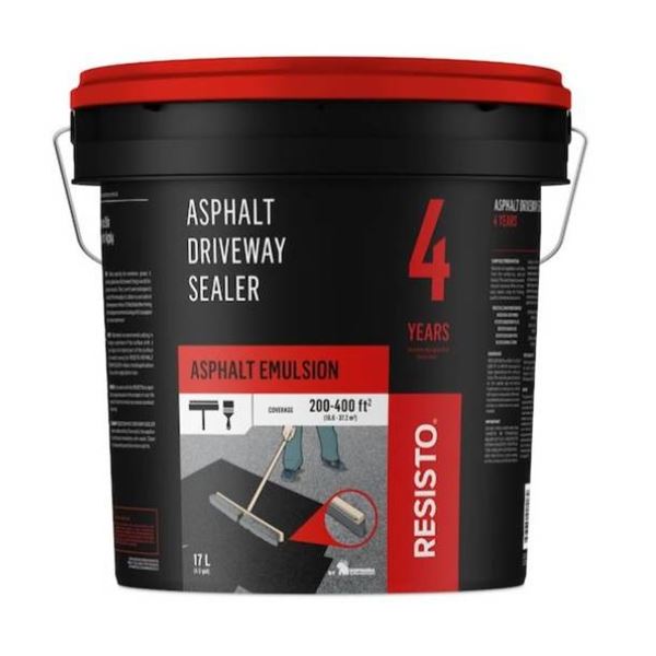 Asphalt Driveway Sealer, Asphalt Emulsion, 17 L