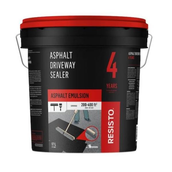 Asphalt Driveway Sealer, Asphalt Emulsion, 17 L