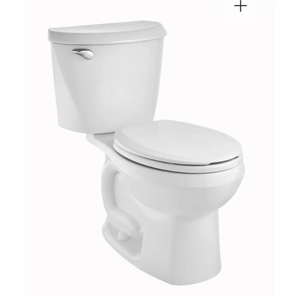 American Standard Reliant 2-Piece 1.28 gpf/4.8 Lpf Standard Height Round Front Complete Toilet With 