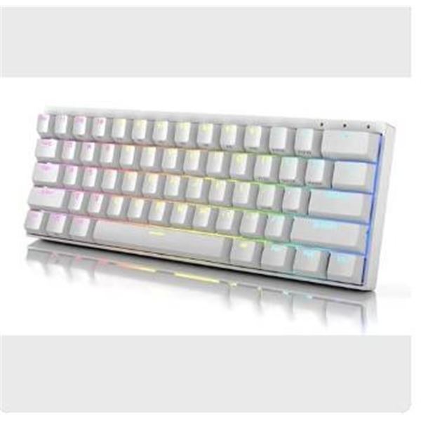 Durgod Venus White Mechanical Keyboard (Gateron RGB-Yellow Switch) US