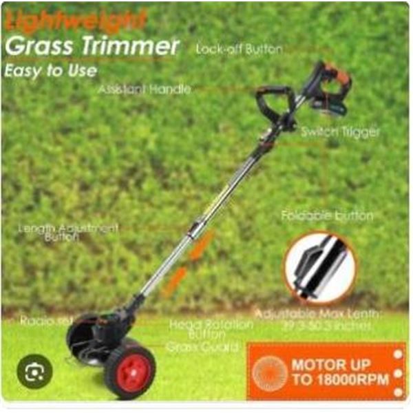 Cordless 3-in-1 String Trimmer With 21V Li-Ion Battery