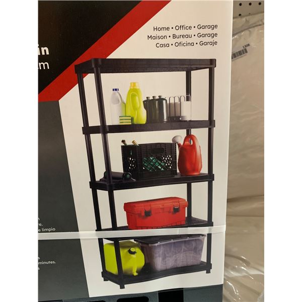 Ramtuff Resin Shelving System – 5 Levels, 35.8 x 17.5 x 73 Inches