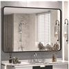 Image 1 : Heymiro 30×40 Rectangular Bathroom Mirror – Horizontal or Vertical Hanging