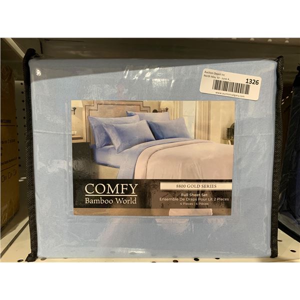 Comfy Bamboo World 8800 Gold Series Full Sheet Set, 4 Pieces