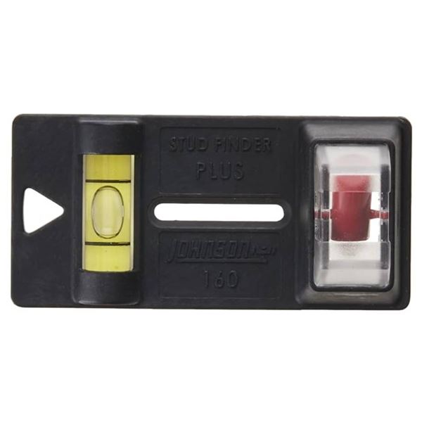 Johnson Magnetic Stud Finder Model 40-0205 with Level Lot of 4