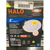 Image 3 : Halo 4-Inch 5-Color and Lumen Selectable Slim Canless LED Downlight Lot of 3
