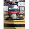 Image 2 : Weiser Safe Lock Keyed Entry Knobs Lot of 2 – Fits Standard Doors