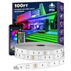 Image 1 : AILBTON 300ft/90m Outdoor LED Strip Lights Waterproof with self-Adhesive Back,IP68 Outside Led Light