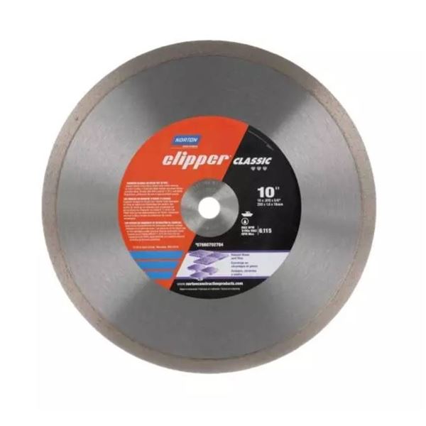 Norton Clipper Classic Diamond Blade 10 in x 0.070 in x 5/8 in