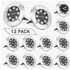 Image 1 : Solar Ground Lights Outdoor Garden Waterproof Bright in-Ground Lights with 8 LED. 12 Pack