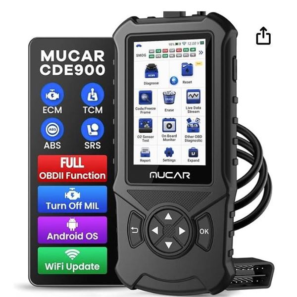 MUCAR CDE900 PRO OBD2 Scanner Diagnostic Scan Tool, Full OBDII Car Code Reader with Multiple Add-on 