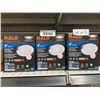 Image 2 : Halo 4-Inch 5-Color and Lumen Selectable Slim Canless LED Downlight Lot of 3