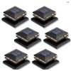 Image 1 : 6 Pack Solar Post Lights, Outdoor Fence Post Cap Light Solar Powered Caps
