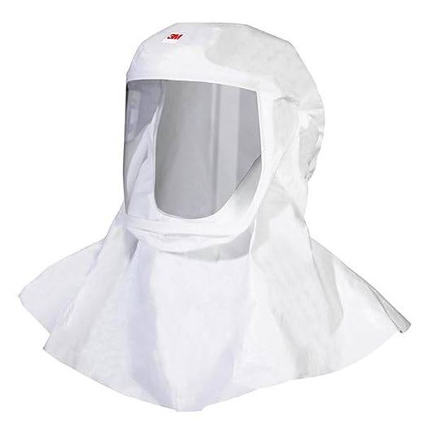 3M S-433L-5 Hood Facemask With Integrated Head Suspension, Medium/Large, Lot of 5