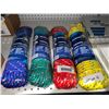 Image 1 : Lot of 4 Ben-Mor Diamond Braided Polypropylene Ropes, 3/8 in x 100 ft