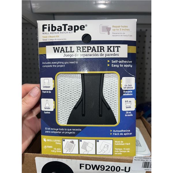 FibaTape FDW9200-U Wall Repair Kit –Self-Adhesive  Pack of 4