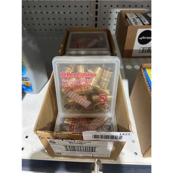 Pex Fittings 3/4 Inch Coupling Pack (20 Pieces) – Part #1425450 Lot of 6