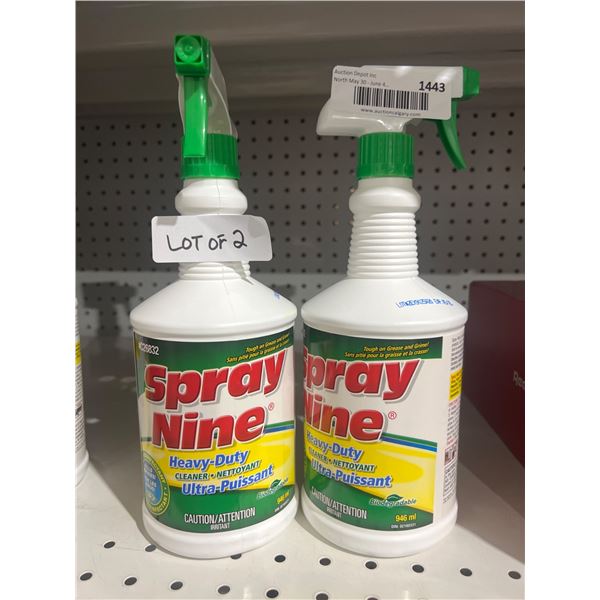 Spray Nine Heavy-Duty Cleaner, Lot of 2 – 946 ml Each