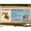 Image 4 : Kingston KB1603PL Heritage Collection 4-Inch Centerset Lavatory Faucet in Antique Brass Finish