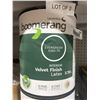 Image 2 : Laurentide Boomerang Evergreen 5383-76 Interior Velvet Finish Latex 3.78L (Lot of 2)