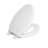 Image 1 : Centoco Elongated Toilet Seat – White – Adjustable – Antimicrobial