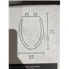 Image 3 : Centoco Elongated Toilet Seat – White – Adjustable – Antimicrobial