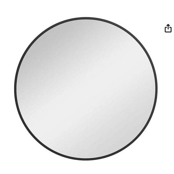 HomCom 36-Inch Diameter Round Wall Mirror