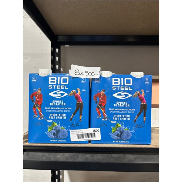 BioSteel Sports Hydration Blue Raspberry 8 x 500 mL
