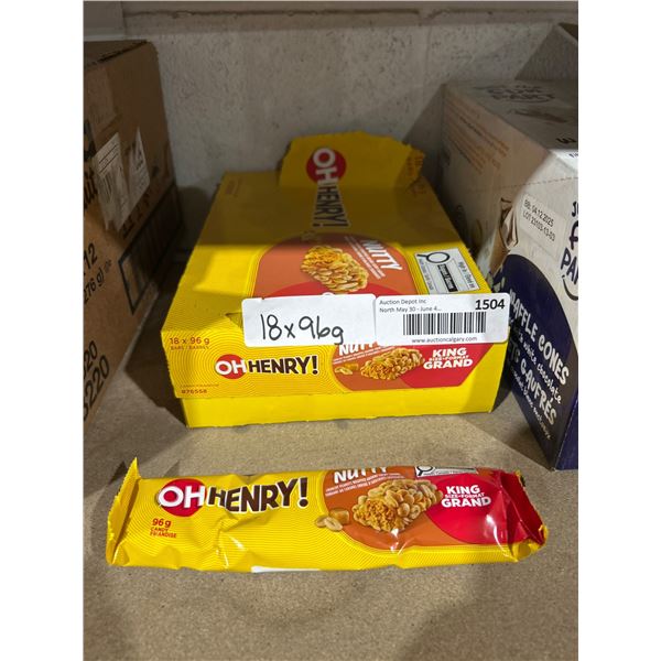 Oh Henry! King Grand Nutty Bars – 18 x 96g Each