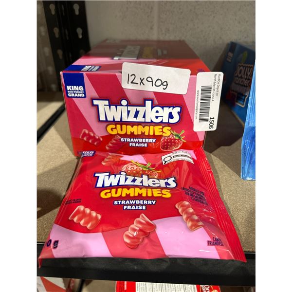 Twizzlers Gummies Strawberry, 12 x 90g,