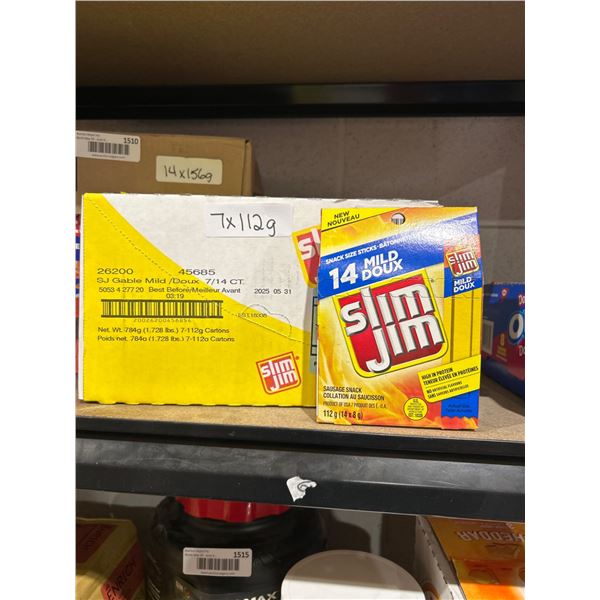 Slim Jim Mild Snack Size Sticks, 14 x 112g