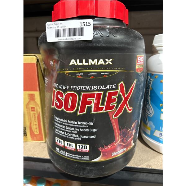 Allmax Isoflex Whey Protein Isolate 5 lb Chocolate Flavor
