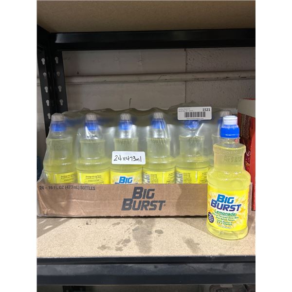 Big Burst Lemonade, 24 x 473 ml Bottles