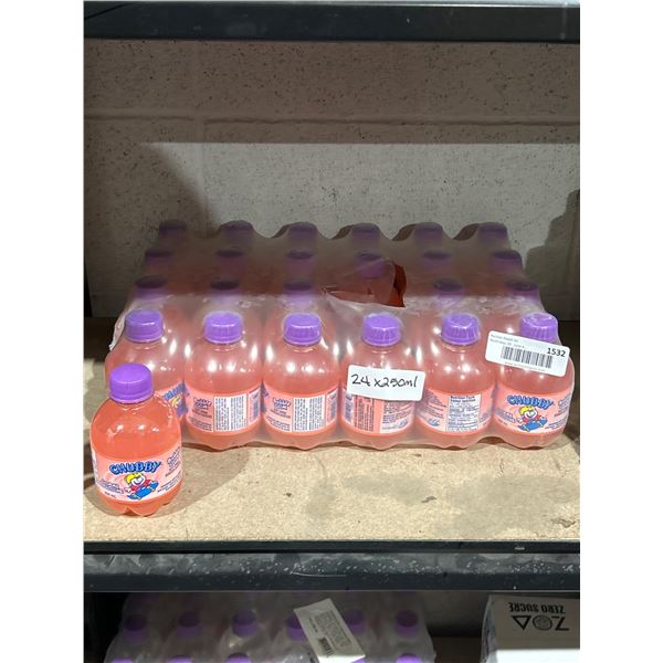 Chubby Bubble Gum Drinks, 250mL x 12