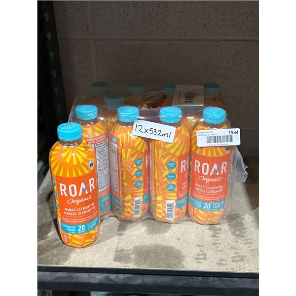 ROAR Organic Mango Clementine Hydrating Beverage, 12 x 532ml Bottles