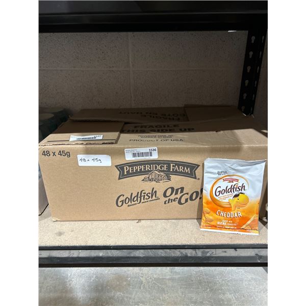 Pepperidge Farm Goldfish Cheddar Crackers 48 Count, 45g Each