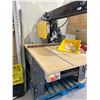 Image 4 : Original 20 Inch Commercial Radial Arm Saw Model 3558 with Stand and Accessories