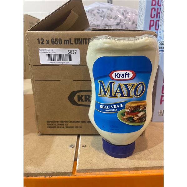 Kraft Mayo Real Mayonnaise 12 x 650mL