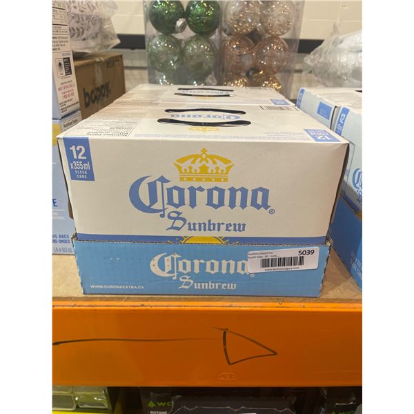 Lot of 2 Corona Sunbrew 12-Pack 355mL Cans Case