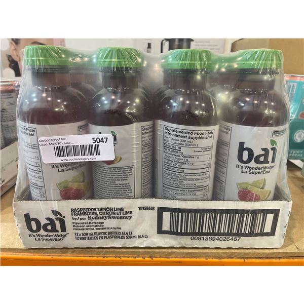 Bai Raspberry Lime Water 18 Fl Oz Bottles – Pack of 12