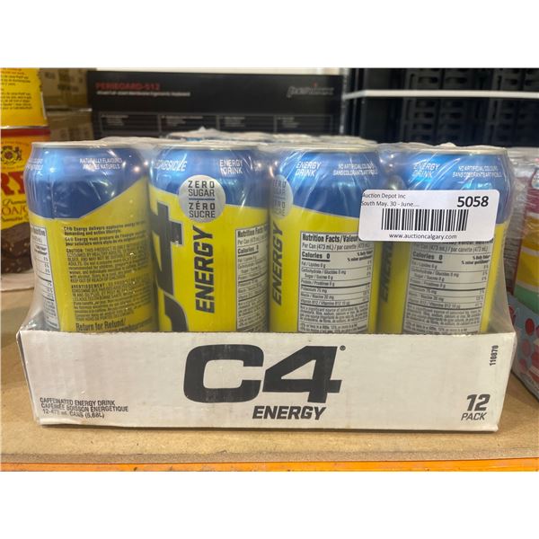 C4 Energy 12-Pack Caffeinated Energy Drink – 473 mL Cans