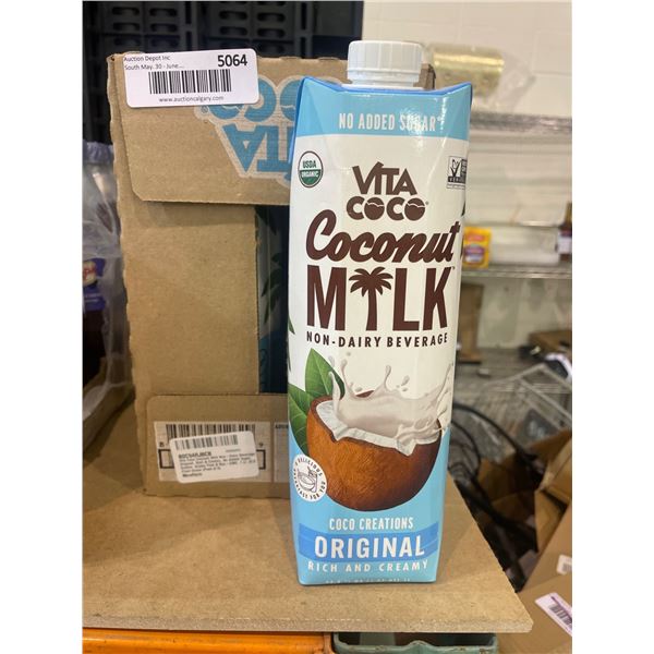 Vita Coco Coconut Milk, Non-Dairy Beverage, 1L, Pack of 6